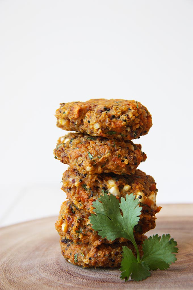 Sweet Potato Quinoa Burgers www.thehomecookskitchen.com - the perfect way to add more vegetarian meals to your diet!