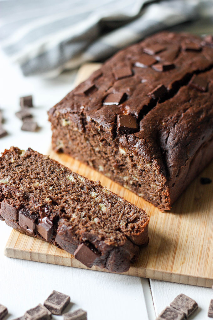 Chocolate Banana Bread - the perfect snack when you want something naughty but a little nice www.thehomecookskitchen.com