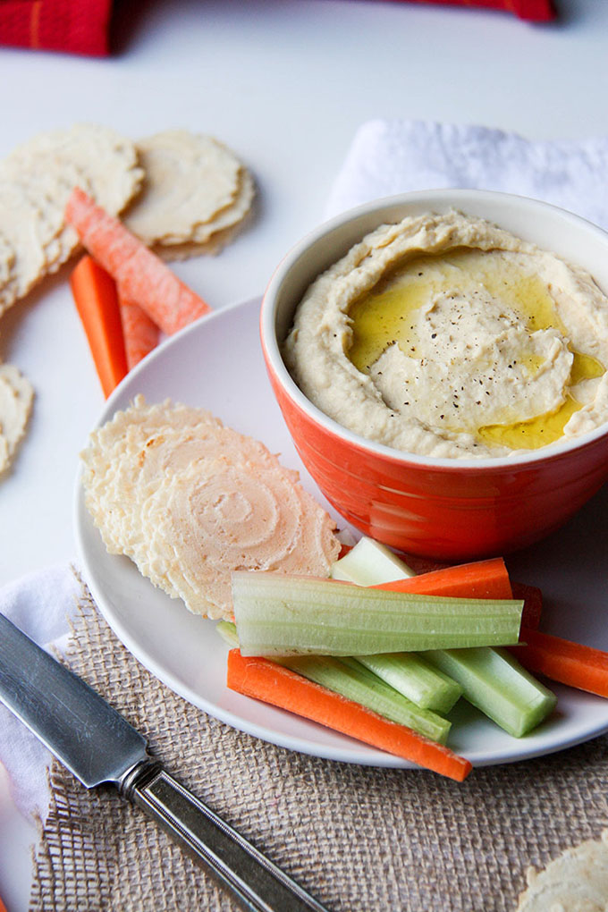 Simple Dinner for Four - Easy, Creamy Hummus www.thehomecookskitchen.com asy to make, perfectly balanced and absolutely delicious!