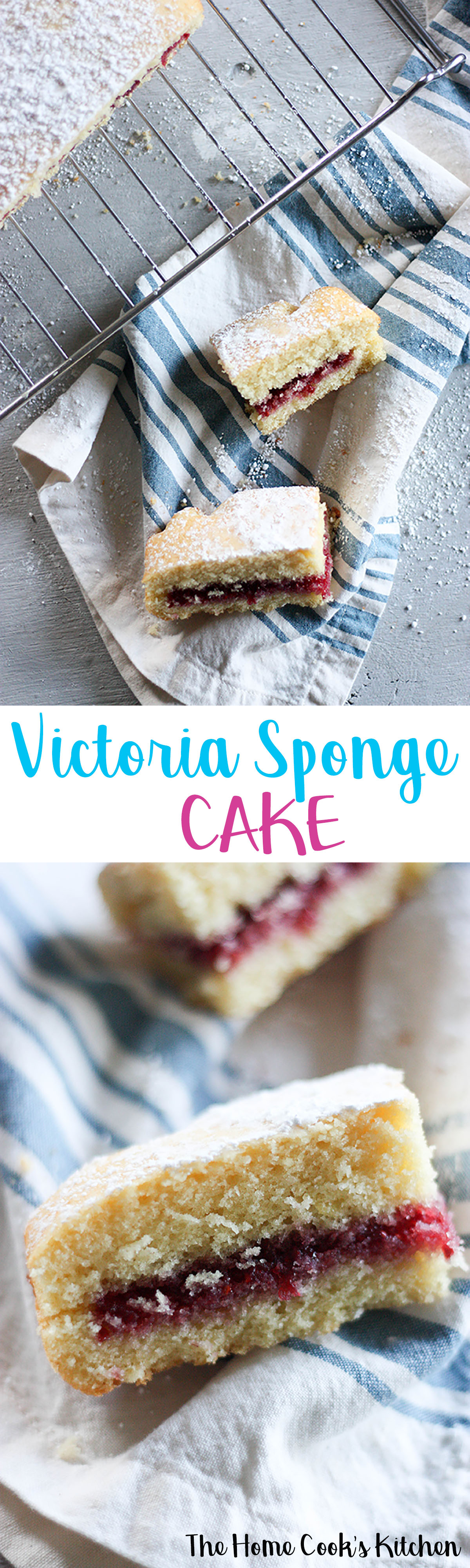 Victoria Sponge Cake www.thehomecookskitchen.com a perfect sweet treat for an afternoon tea