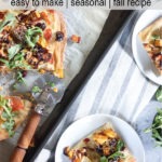 fall harvest pizza Pinterest graphic