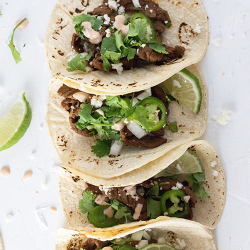 Easy Steak Tacos with Chipotle Creama - The Home Cook's Kitchen