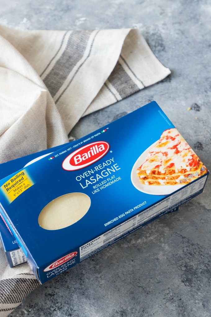 barilla packet of lasagne sheets - no preboil type.
