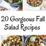 20 fall salad recipes collage