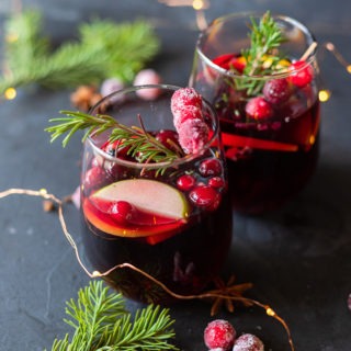 two wine red sangria wines