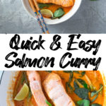 salmon curry Pinterest graphic