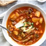 easy minestrone soup pin