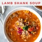 lamb shank soup pinterest graphic