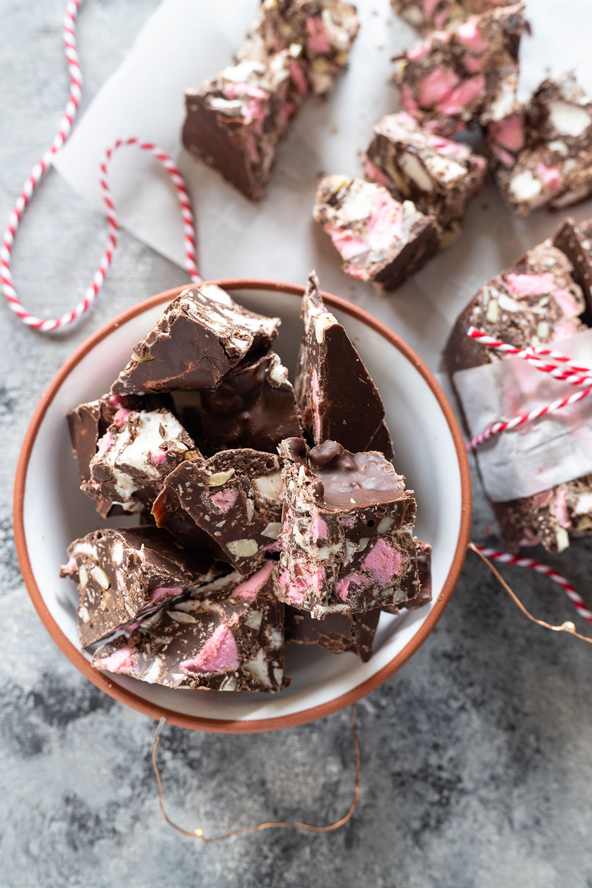 rocky road in small bowl