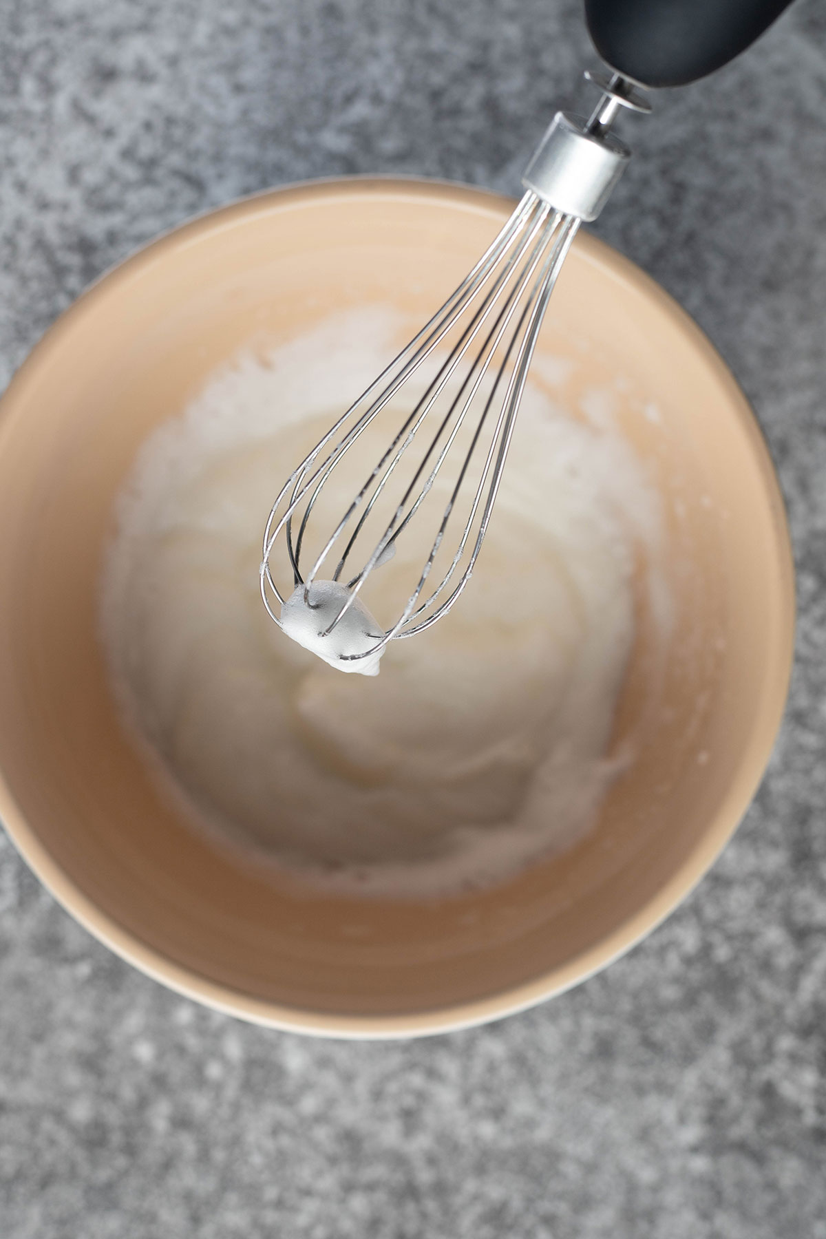 whisk holding up egg whites